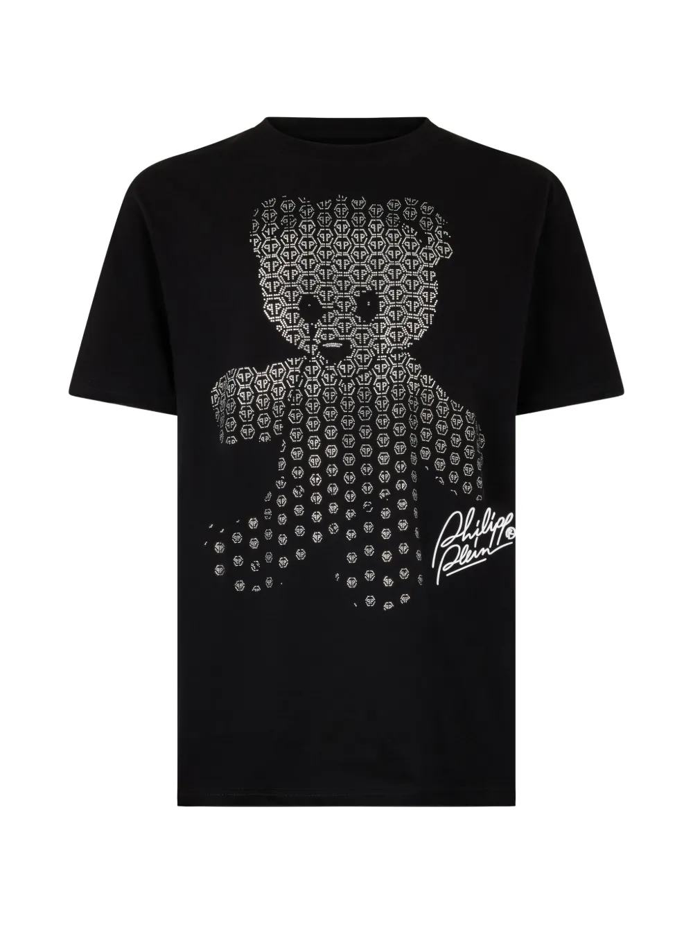 Philipp Plein rhinestone-teddy T-shirt - Schwarz