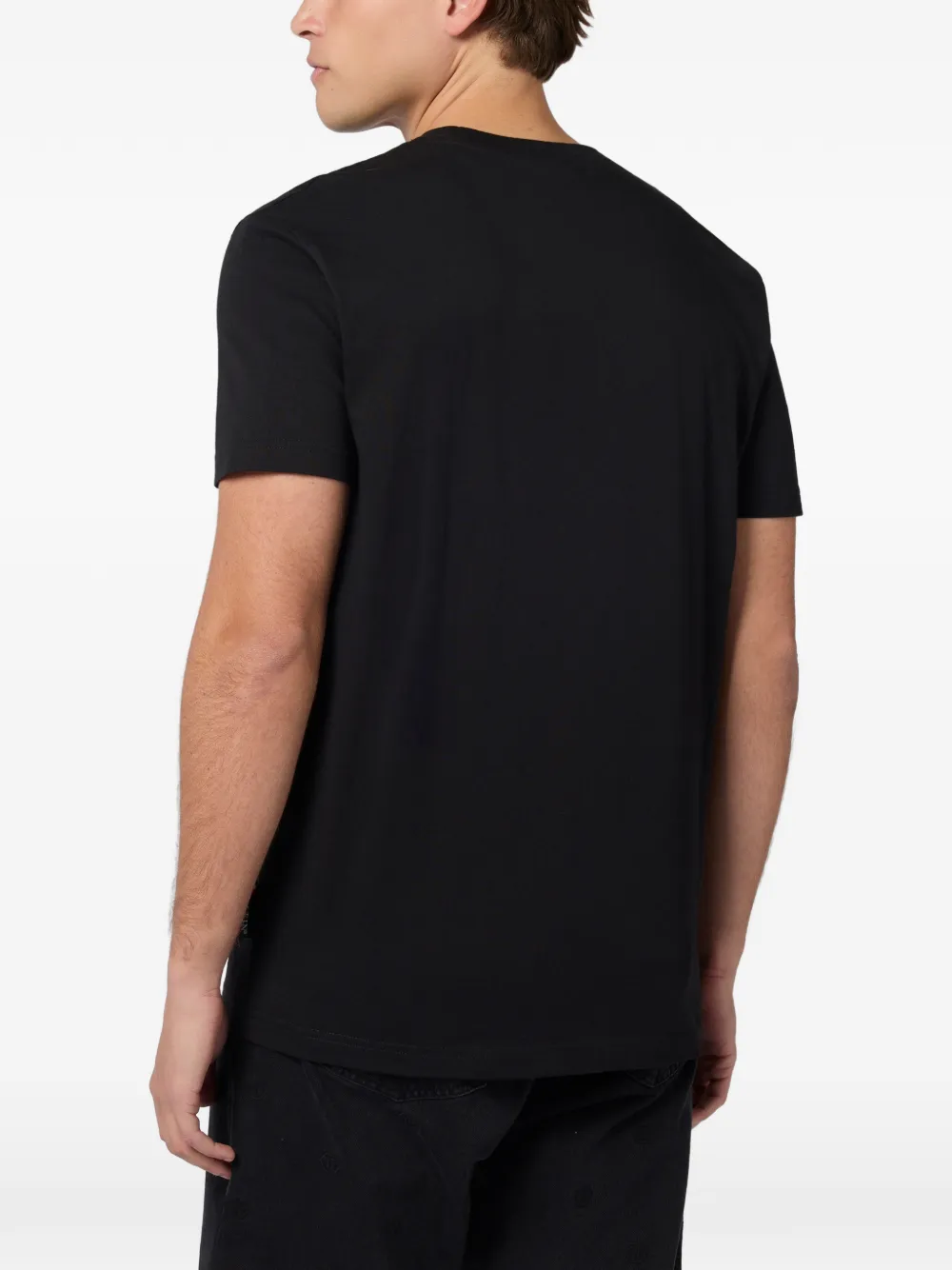 Philipp Plein T-shirt met geborduurde kroon Zwart