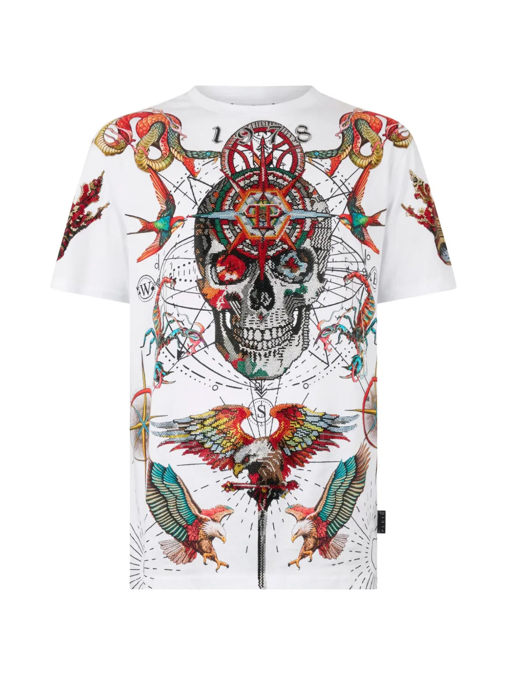 Philipp Plein printed-detail T-shirt - Weiß