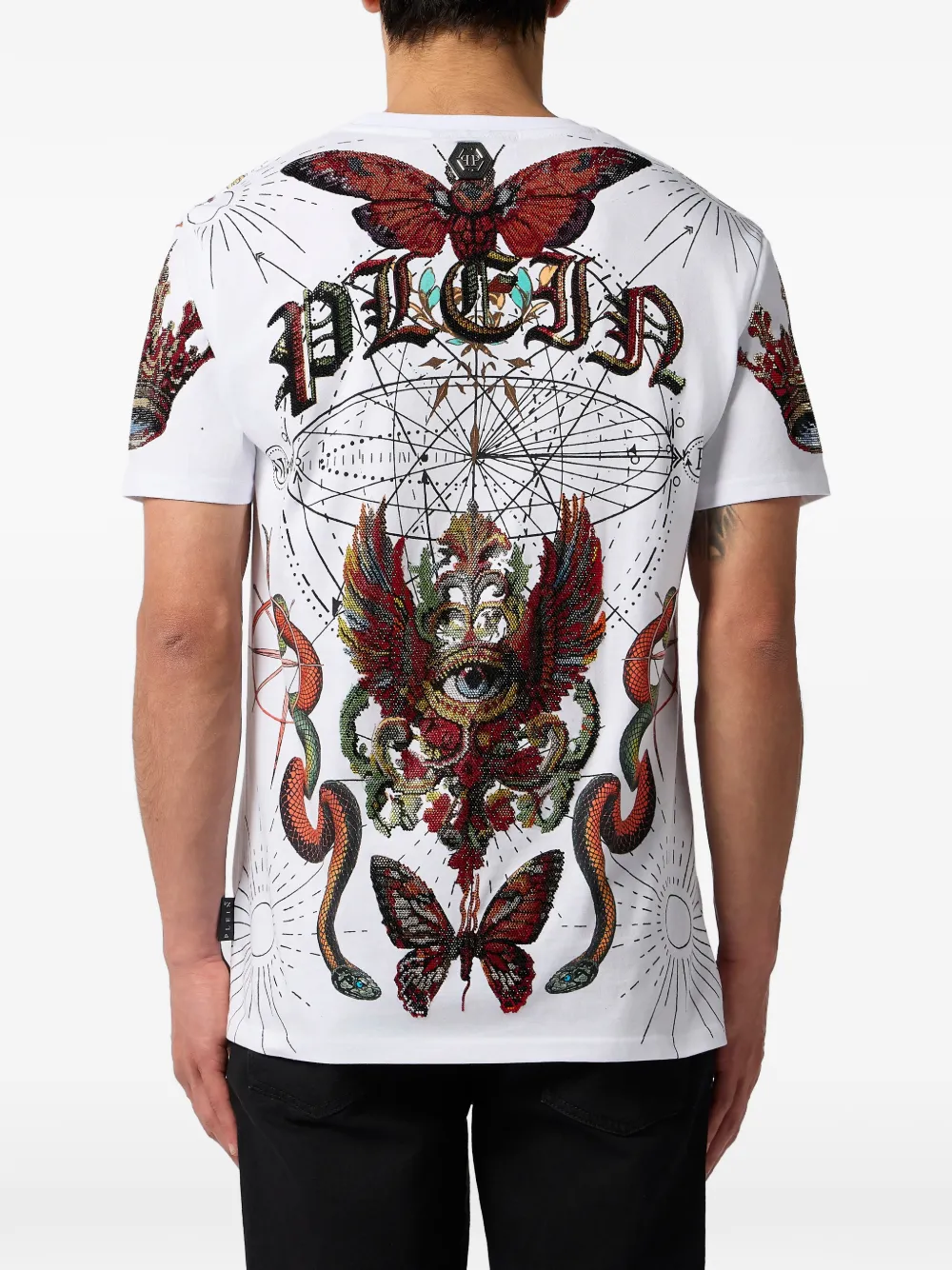Philipp Plein T-shirt met print Wit