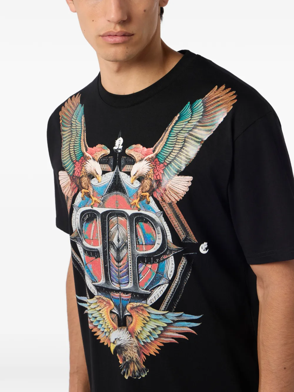 Philipp Plein T-shirt met print Zwart