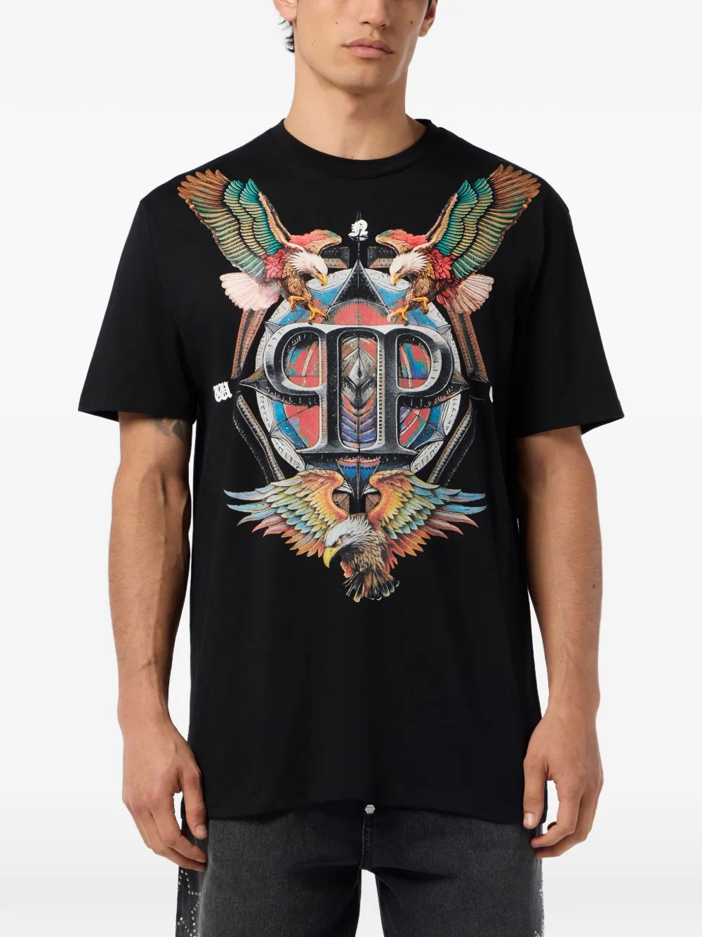 Philipp Plein T-shirt met print Zwart