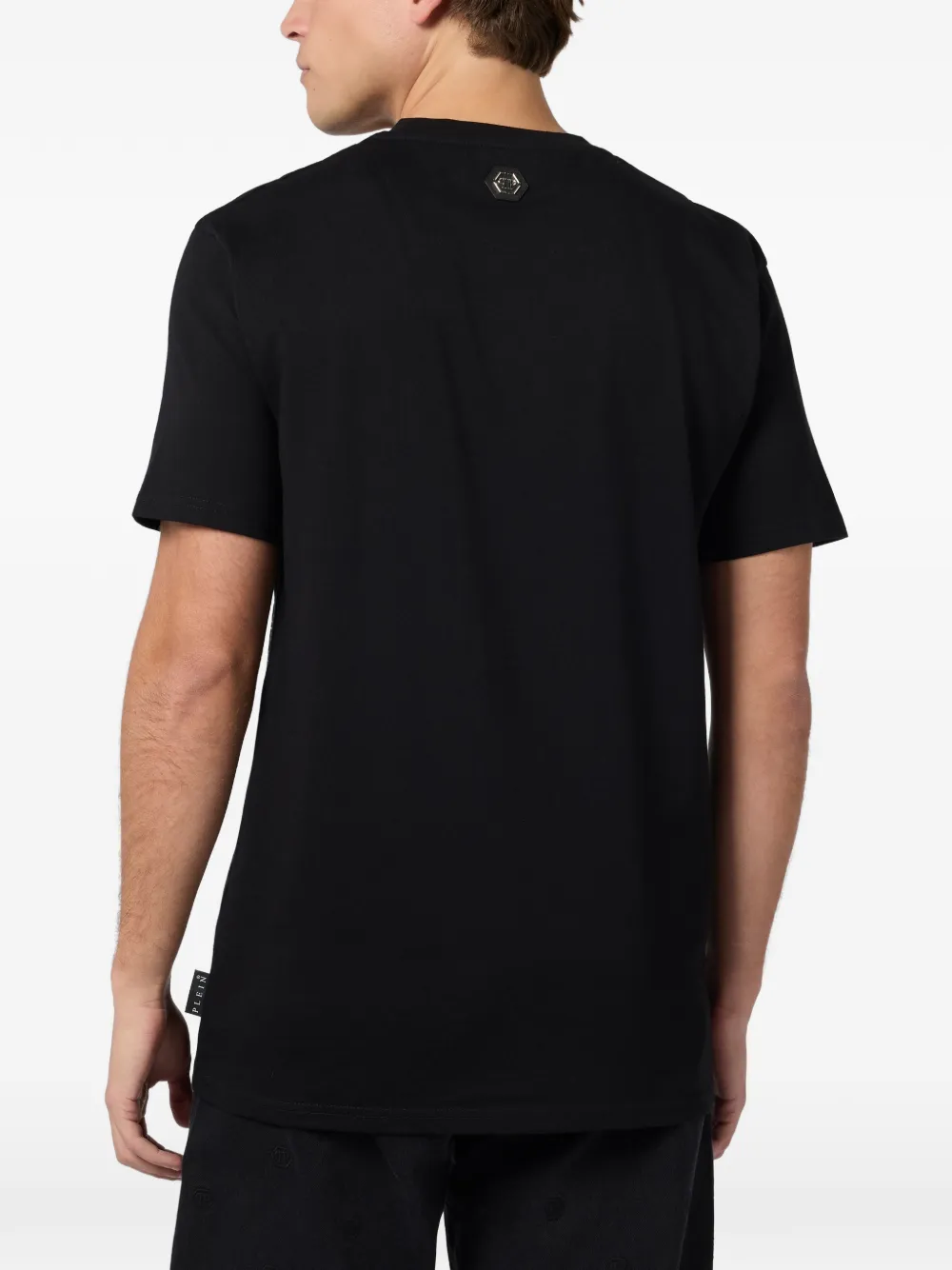 Philipp Plein Wind Rose Skull grafisch T-shirt Zwart