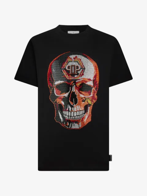 Philipp Plein playera con motivo Skull