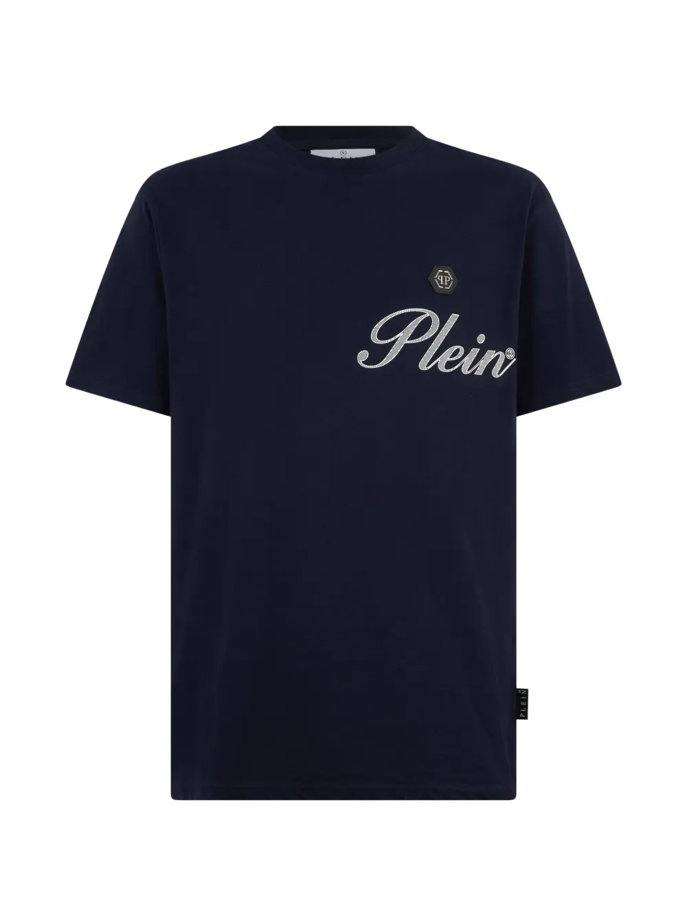 Philipp Plein logo-patch T-shirt - Blu