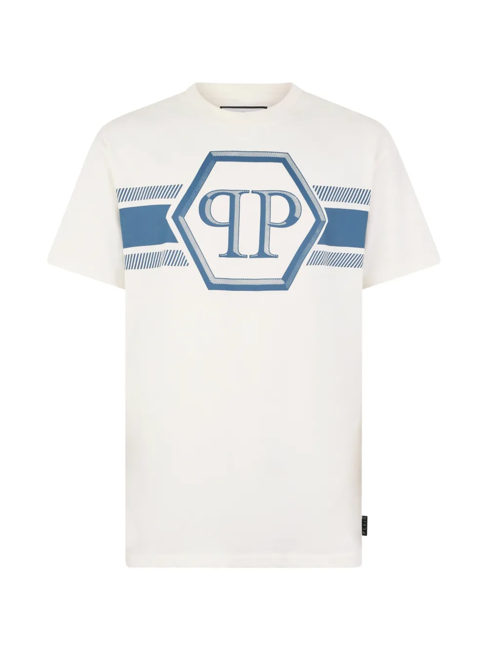 Philipp Plein logo-patch T-shirt - Toni neutri