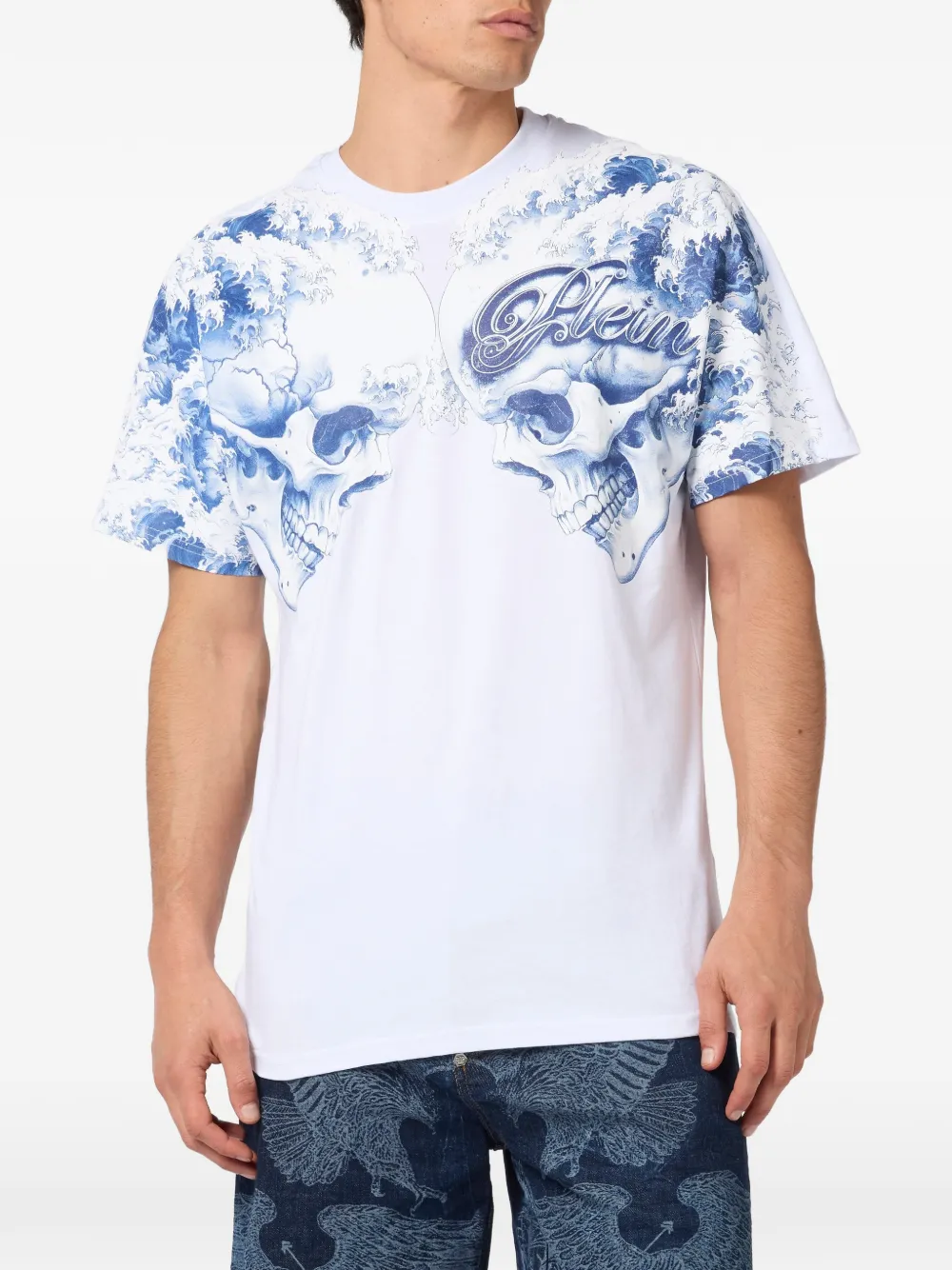 Philipp Plein skull-print T-shirt - Wit