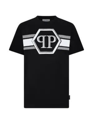 Philipp Plein round neck T-shirt Hexagon line
