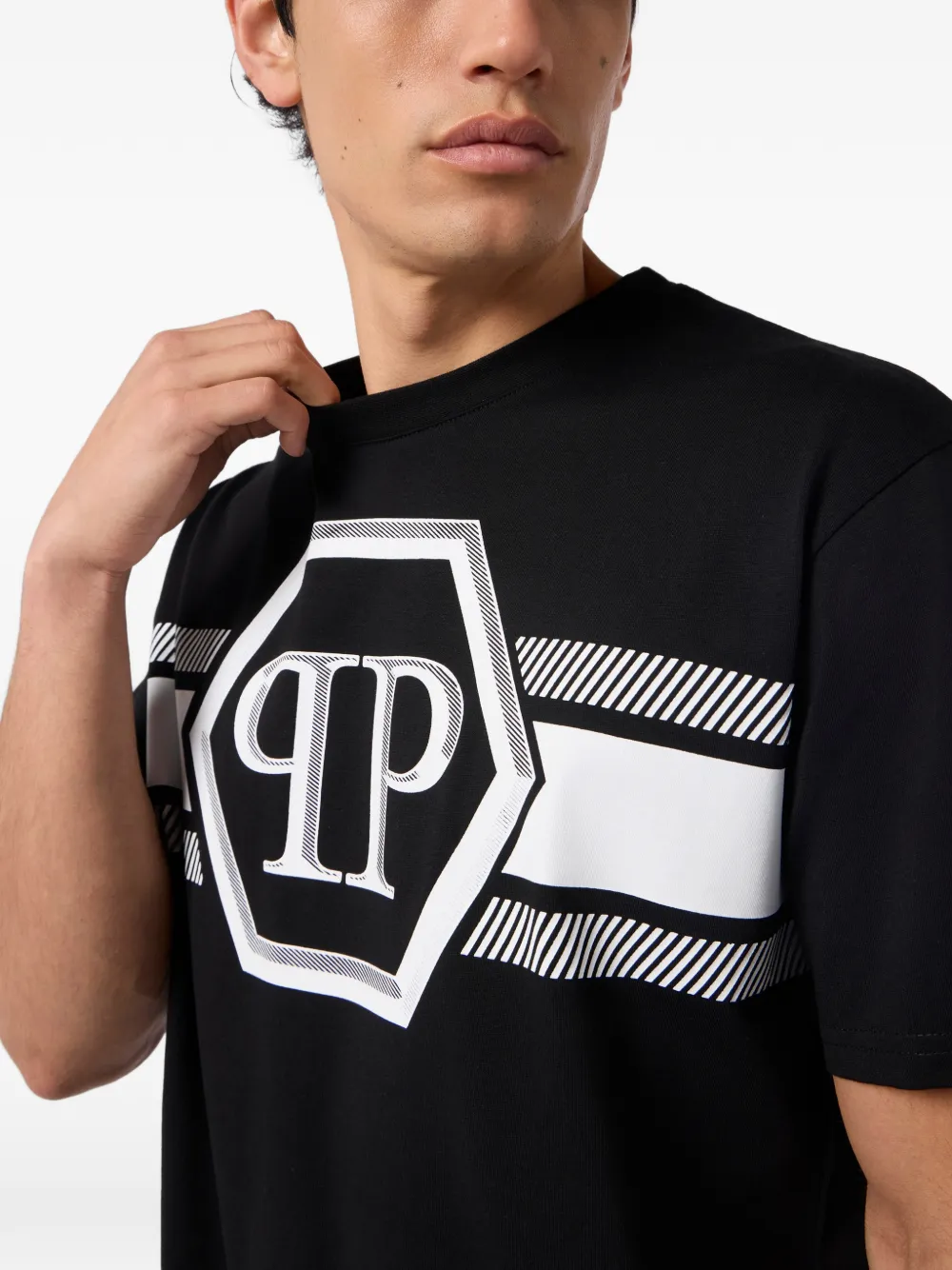 Philipp Plein T-shirt met print Zwart
