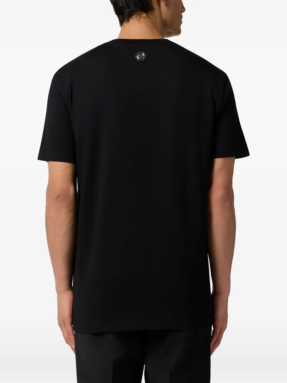 Philipp Plein Teddy Money T-shirt met ronde hals Zwart