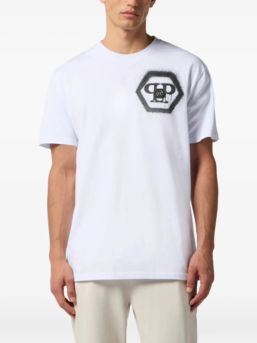 Philipp Plein T-shirt met print Wit