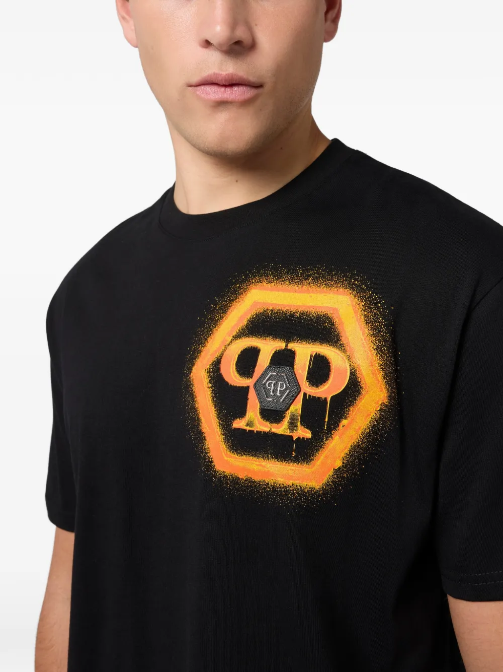 Philipp Plein T-shirt met print Zwart