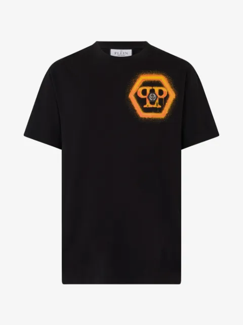 Philipp Plein round neck T-shirt spray Hexagon