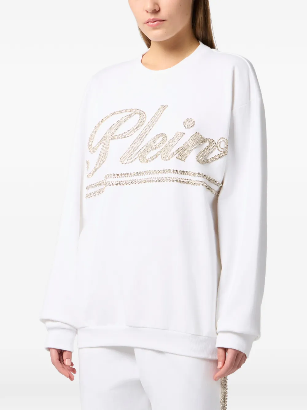  Philipp Plein Open-back Sweatshirt - White 