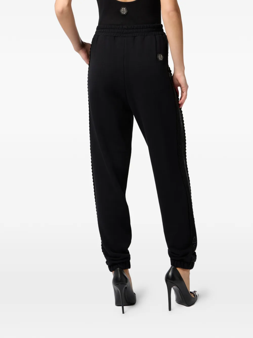 Philipp Plein Trainingsbroek met logo-detail Zwart