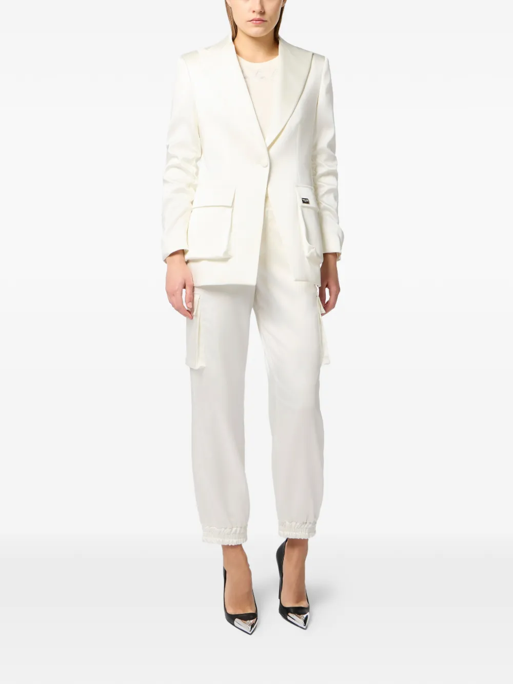 Philipp Plein Patch-pocket Blazer - White 