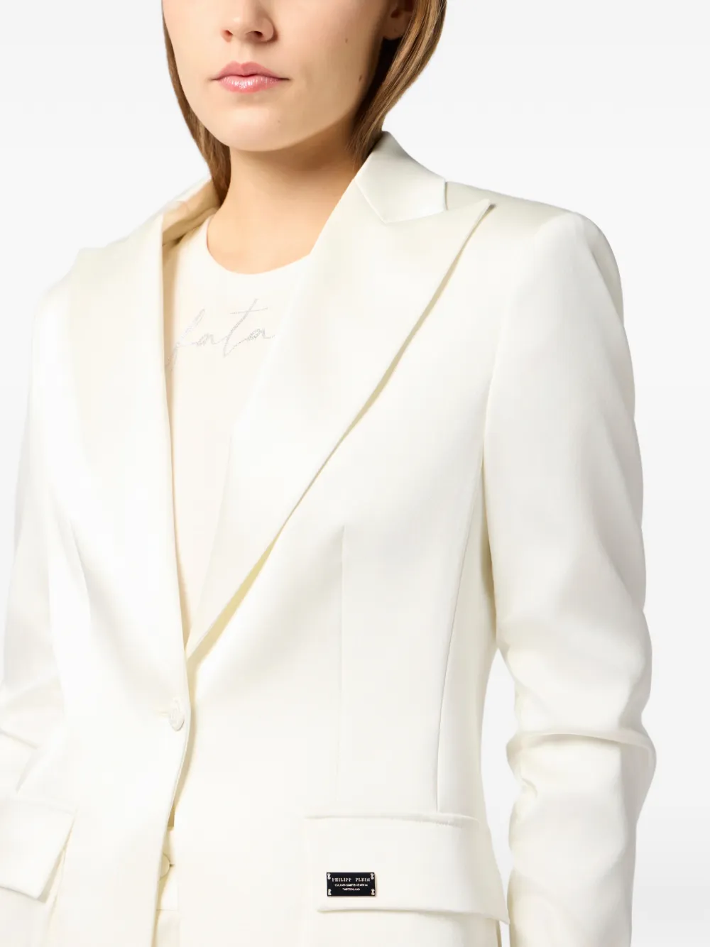 Philipp Plein Blazer met opgestikte zak Wit