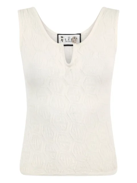 Philipp Plein monogram knit tank top