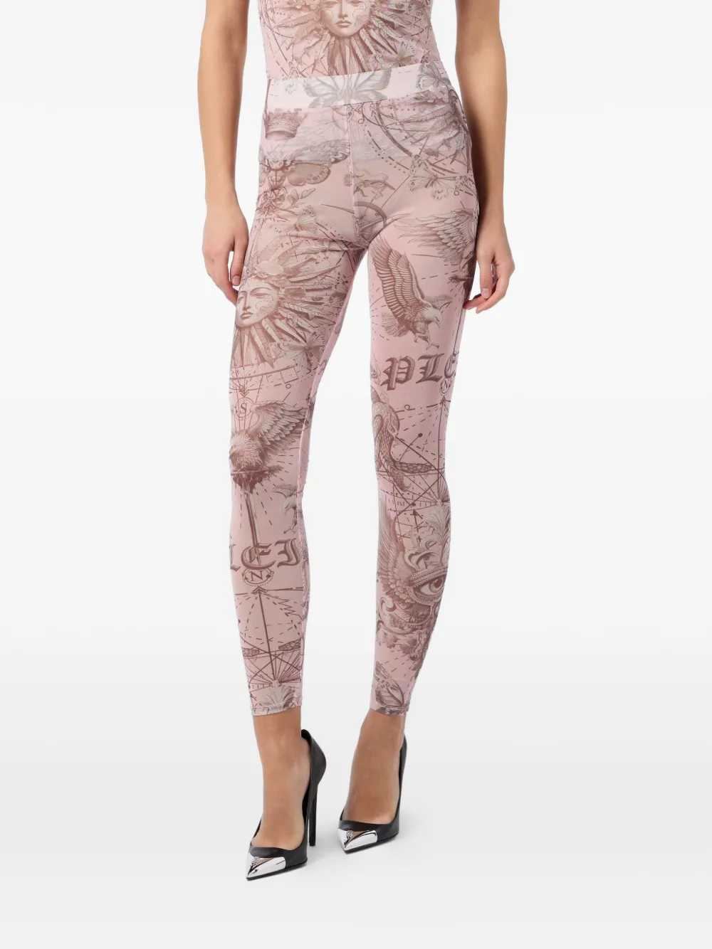  Philipp Plein Printed Leggings - Pink 