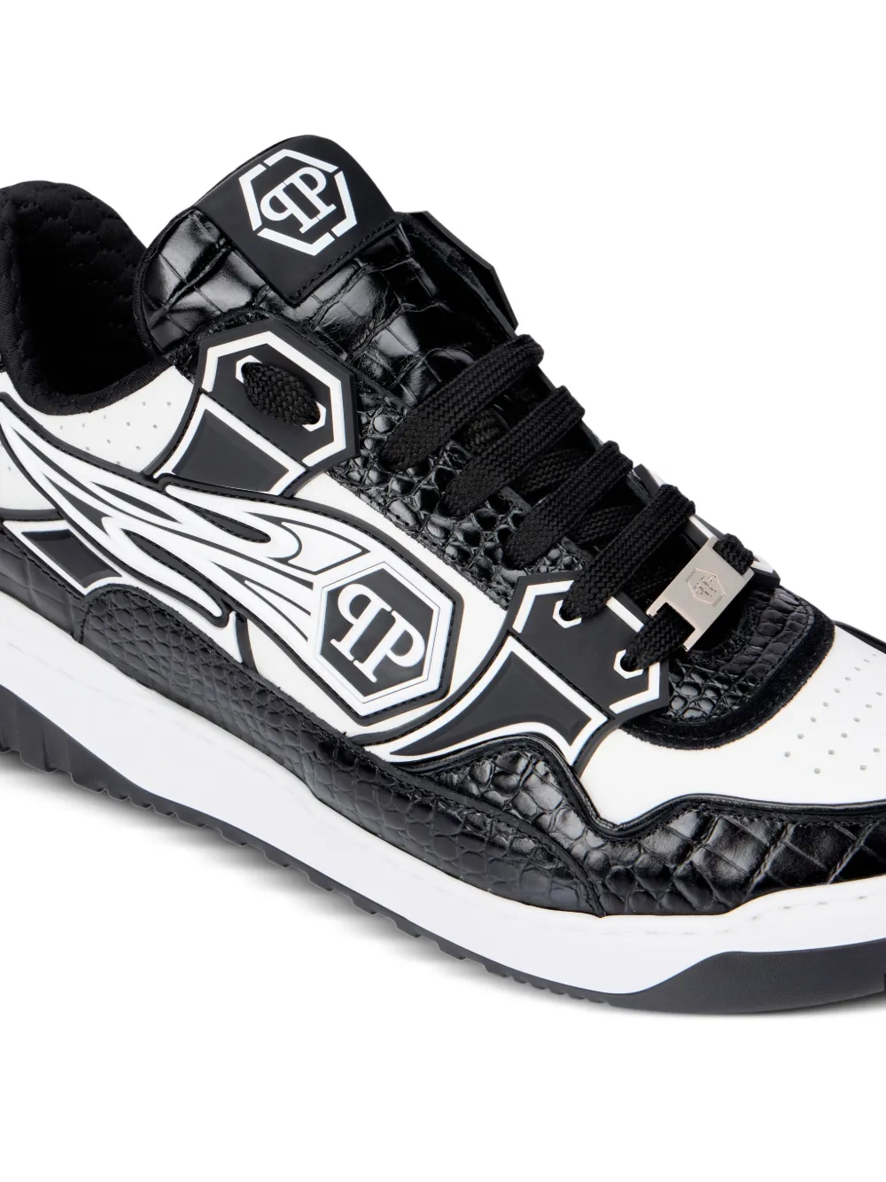 Philipp Plein Sneakers met logodetail Zwart