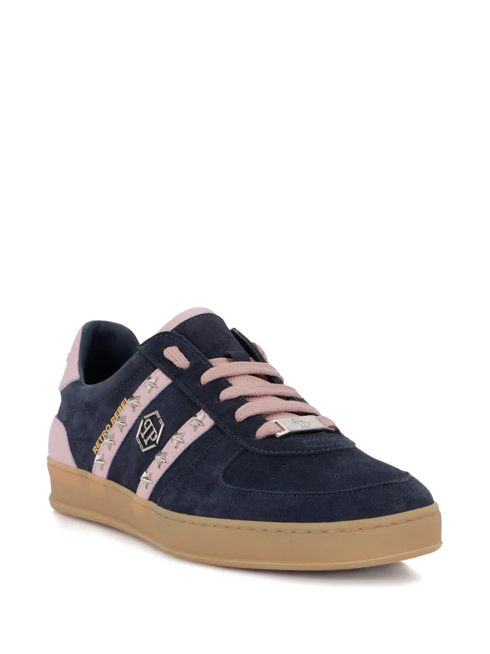Philipp Plein Retro Rebel star-studded sneakers Blauw
