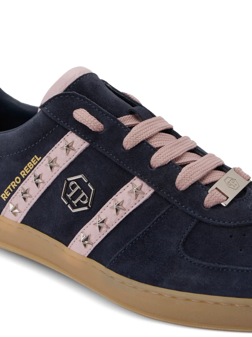 Philipp Plein Retro Rebel star-studded sneakers Blauw