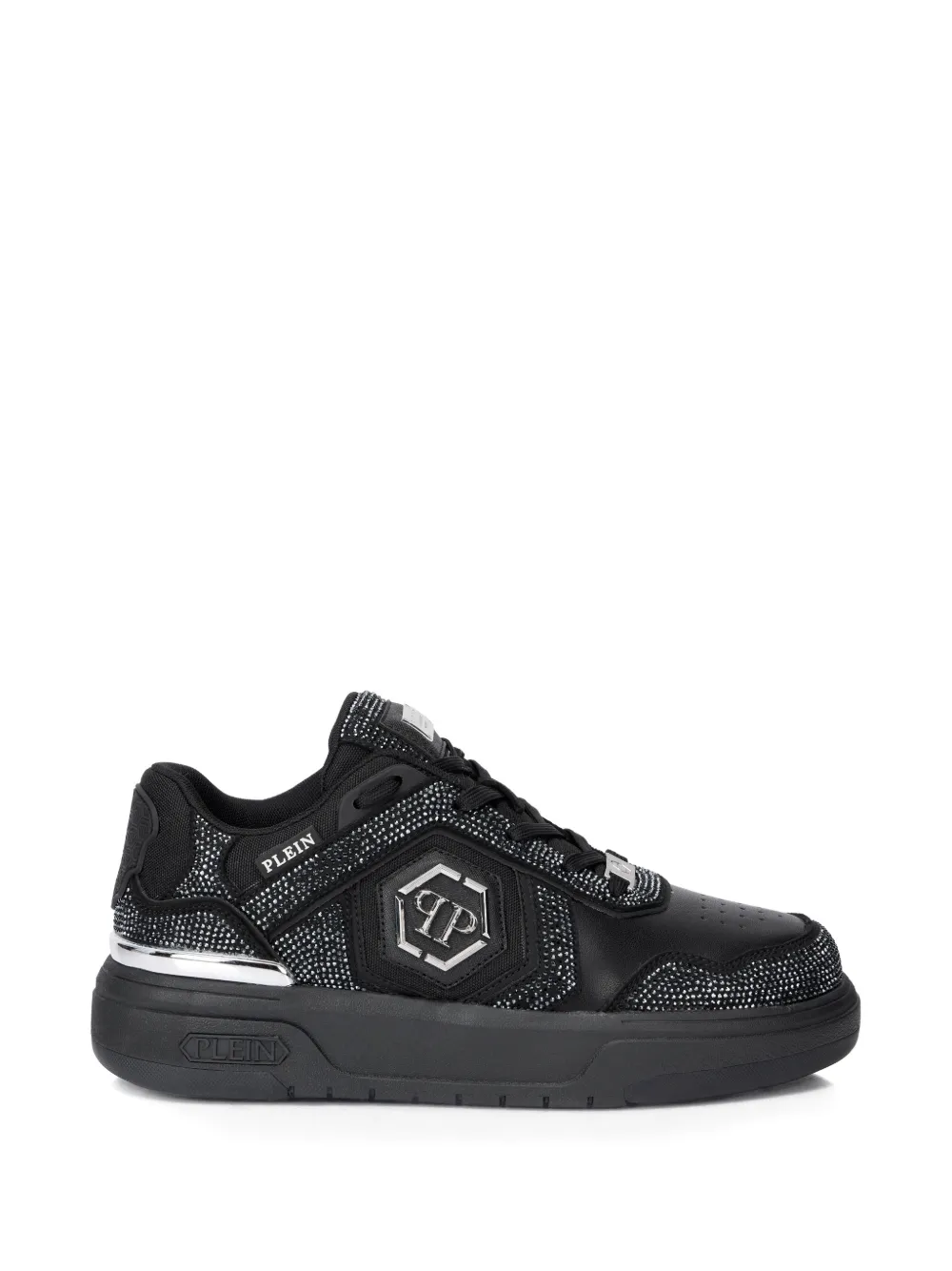 Philipp Plein Sneakers SK8R con strass - Nero