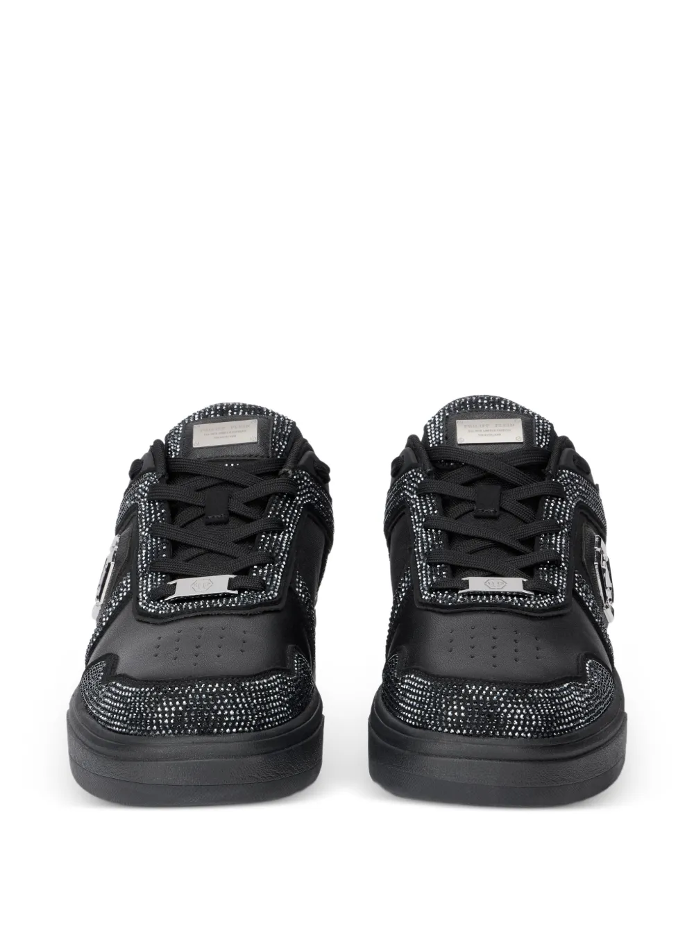 Philipp Plein SK8R low-top sneakers met stras Zwart