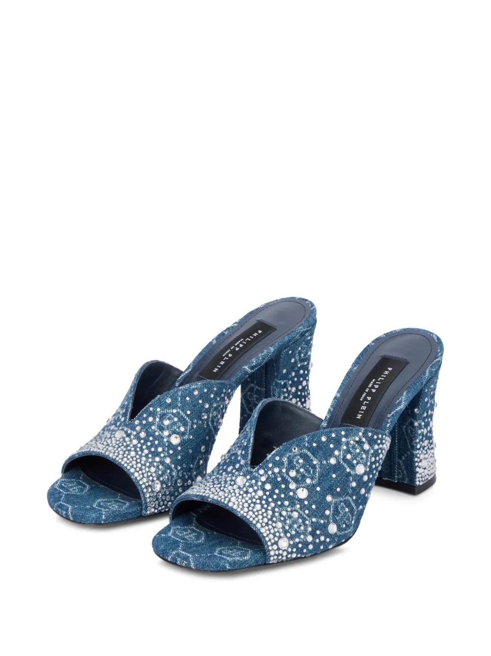 Philipp Plein monogram sandals Blauw