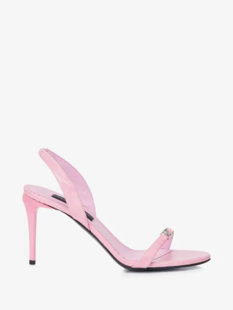 Philipp Plein croc-print logo sandals