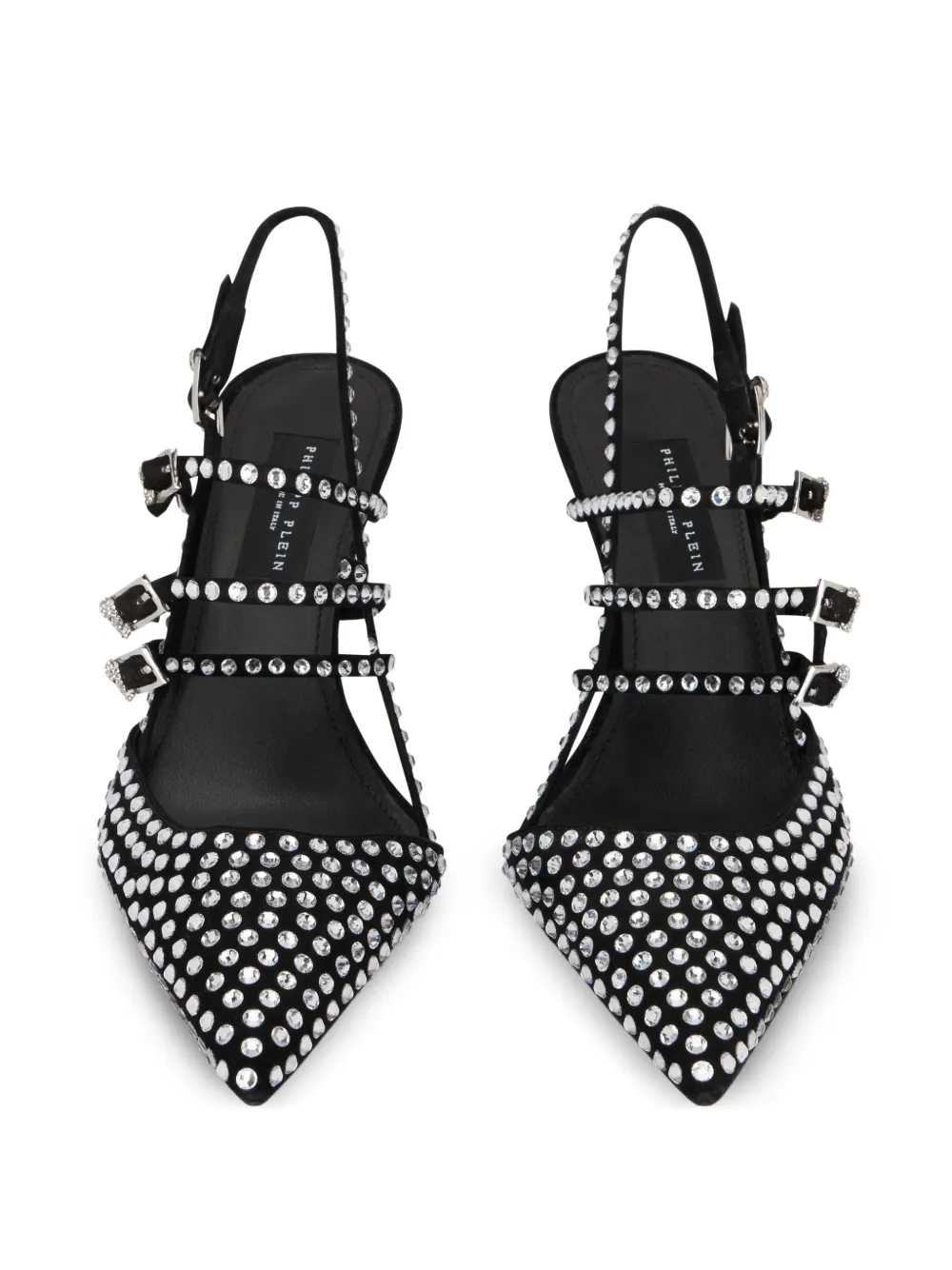 Philipp Plein Pumps met stras en hak Zwart