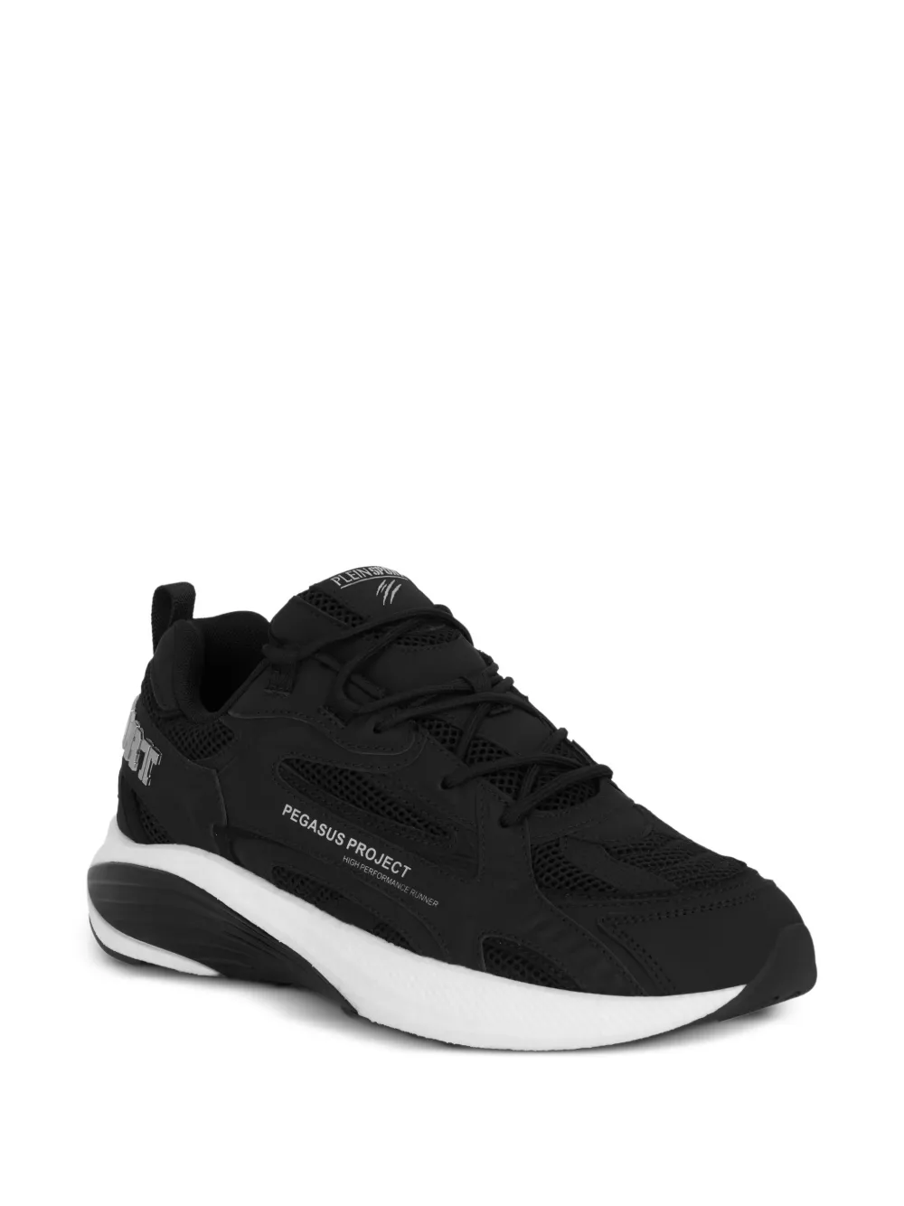 Plein Sport Pegasus Project sneakers met vlakken Zwart
