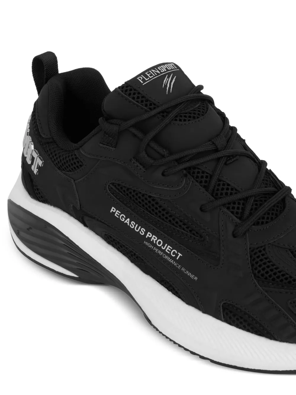 Plein Sport Pegasus Project sneakers met vlakken Zwart