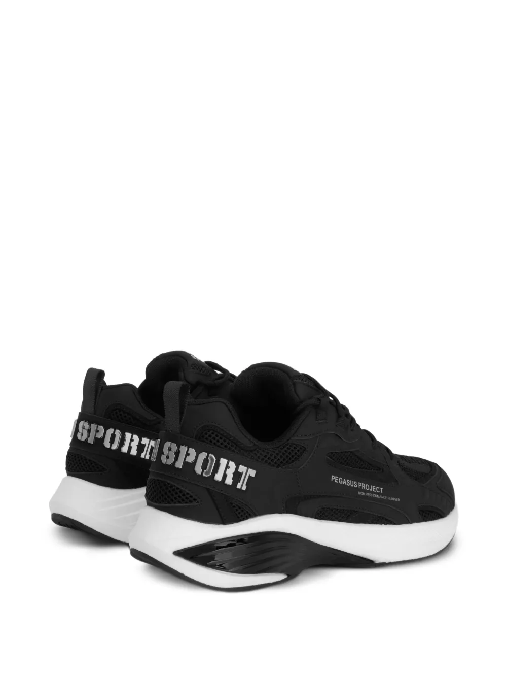 Plein Sport Pegasus Project sneakers met vlakken Zwart