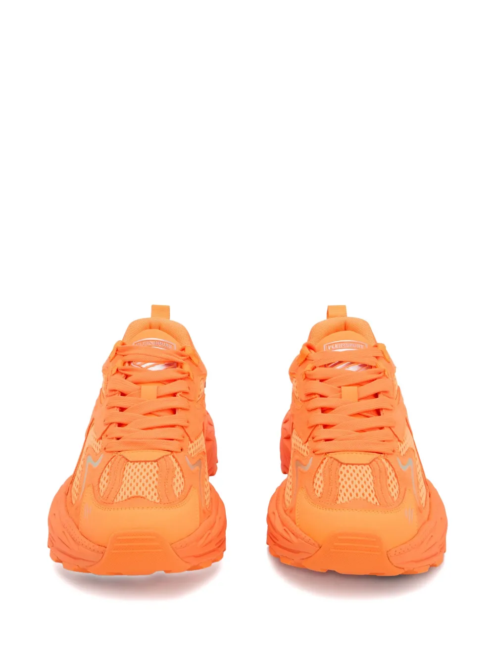 Plein Sport Pulse X Mesh Sneakers In Orange