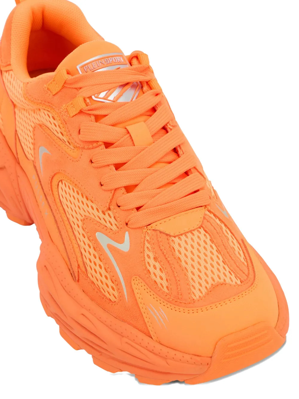 Plein Sport Pulse X Mesh Sneakers In Orange