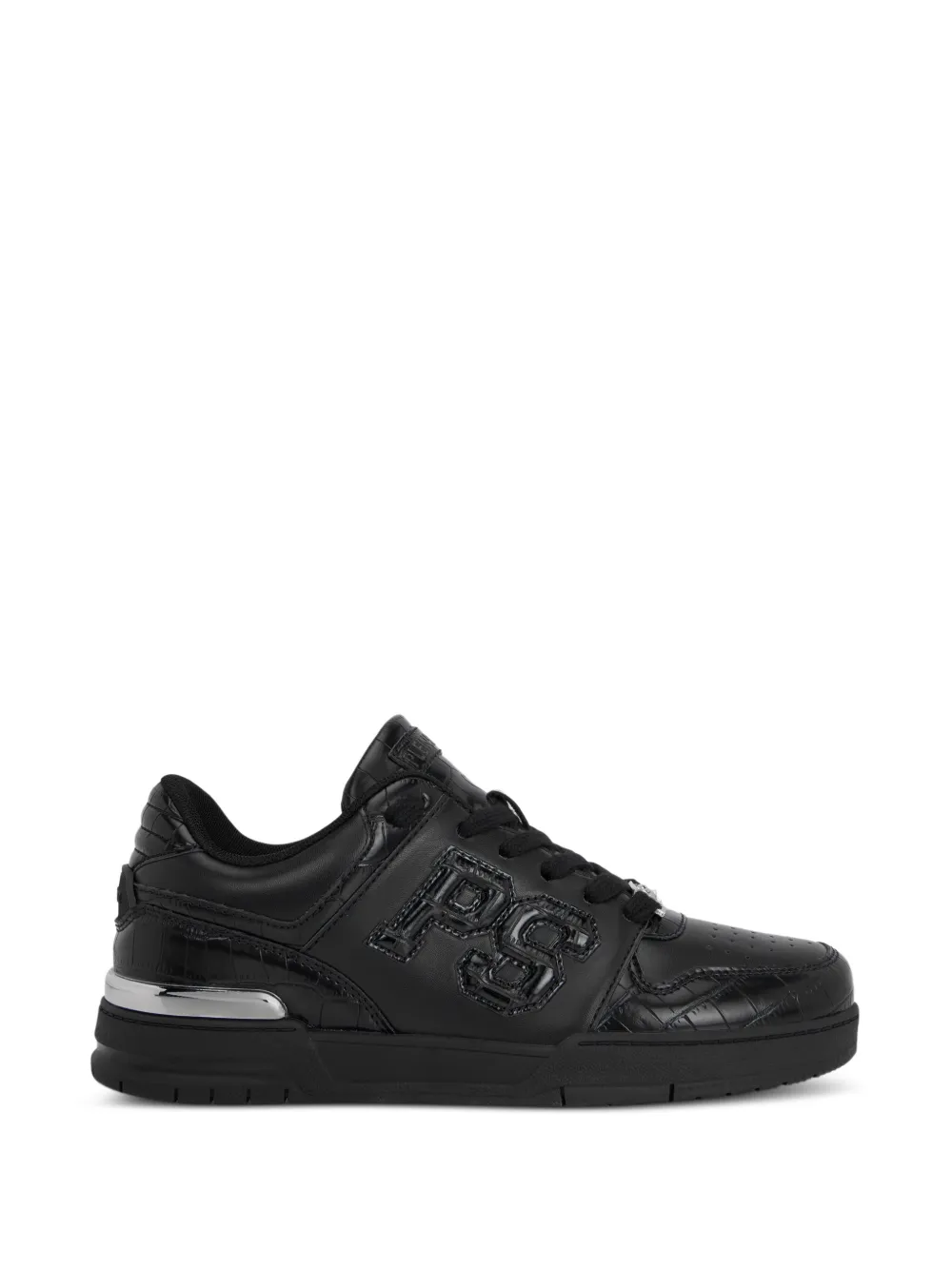 Plein Sport logo patch low-top sneakers - Nero