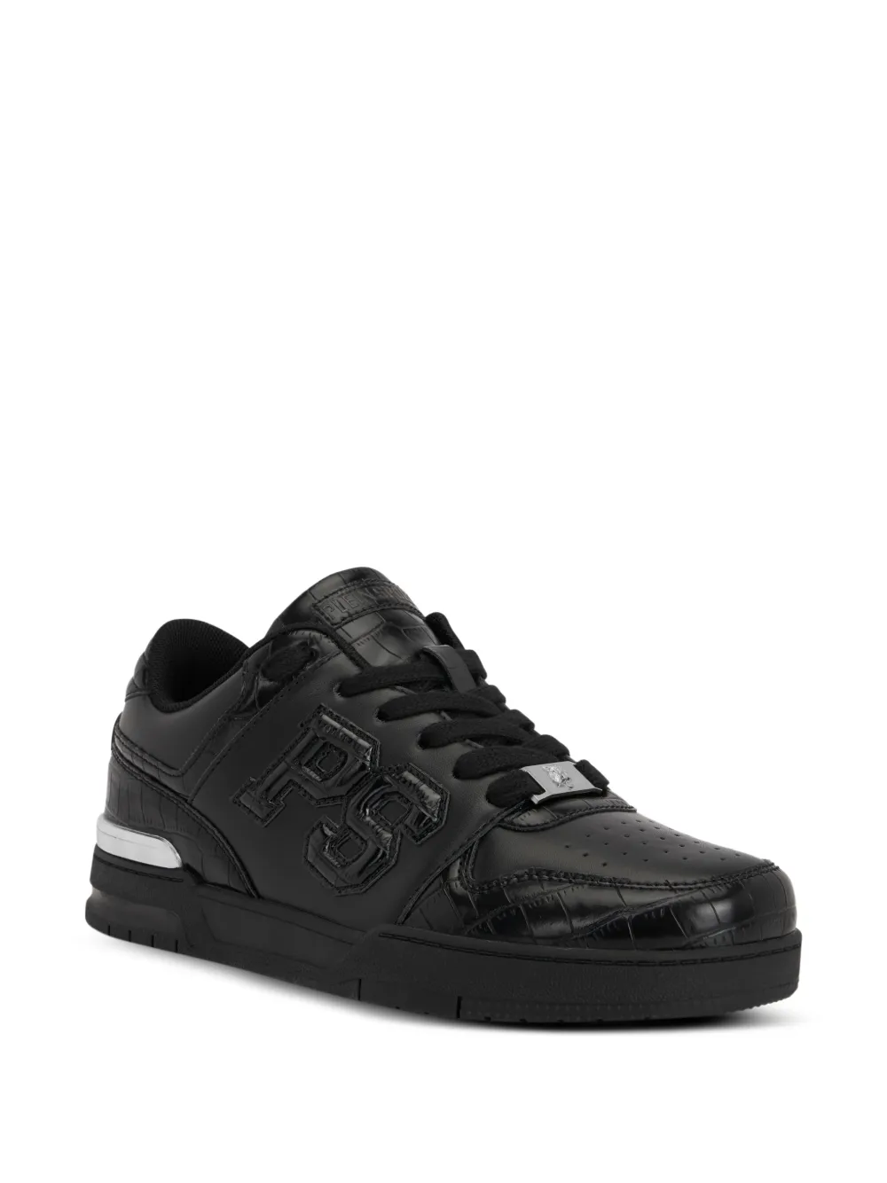 Plein Sport Low-top sneakers met logopatch Zwart