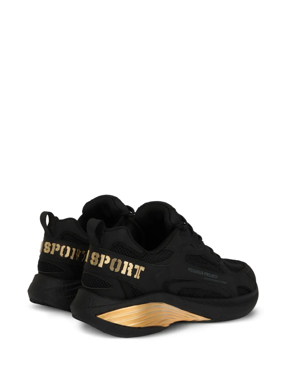 Plein Sport Pegasus Project sneakers met vlakken Zwart