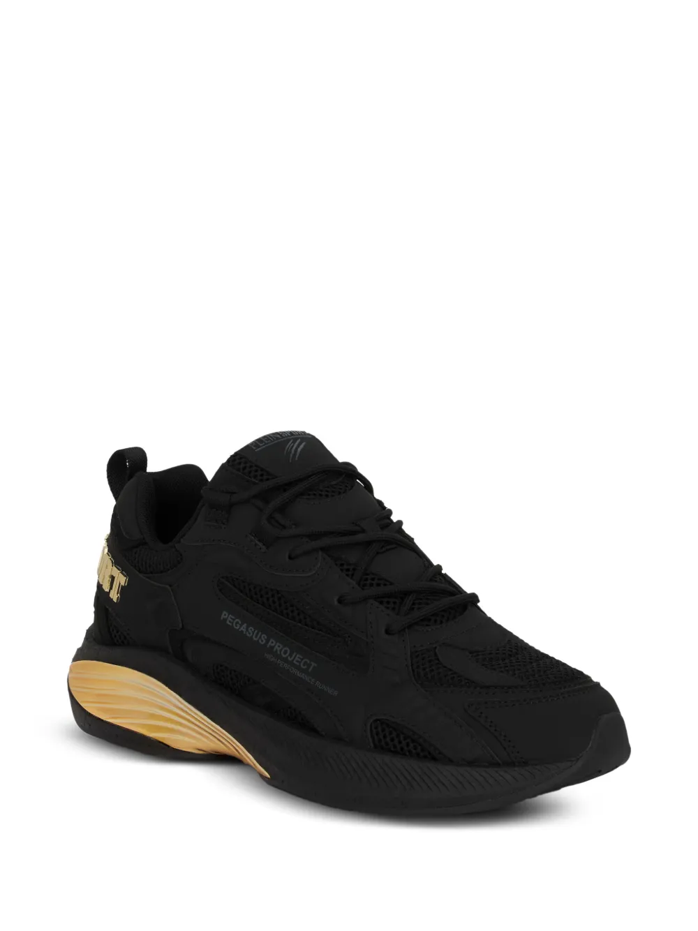 Plein Sport Pegasus Project sneakers met vlakken Zwart