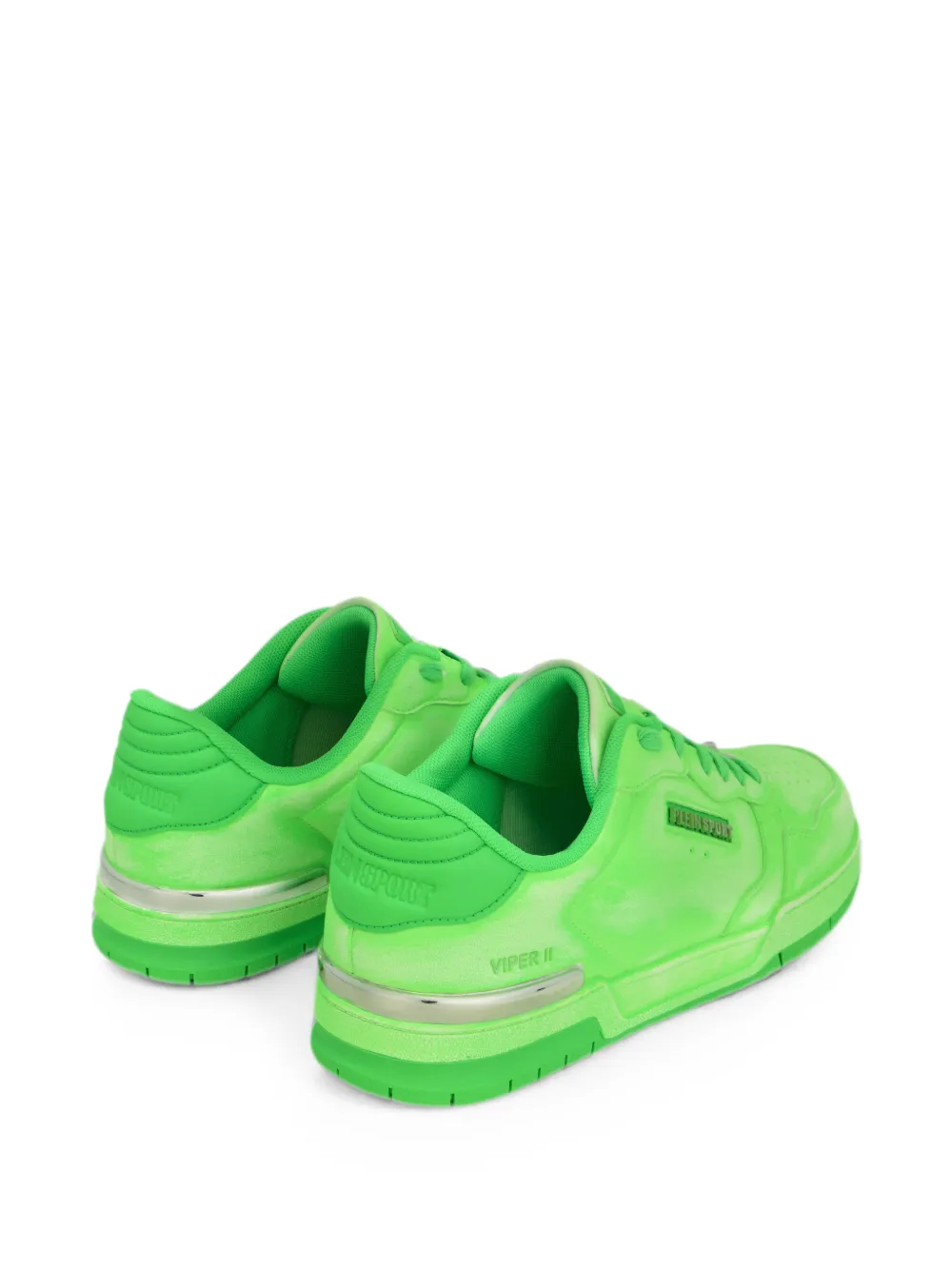 Plein Sport Viper II spray-effect sneakers Groen