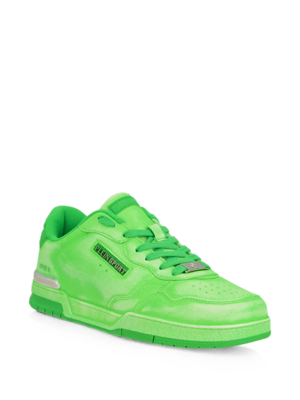 Plein Sport Viper II spray-effect sneakers Groen