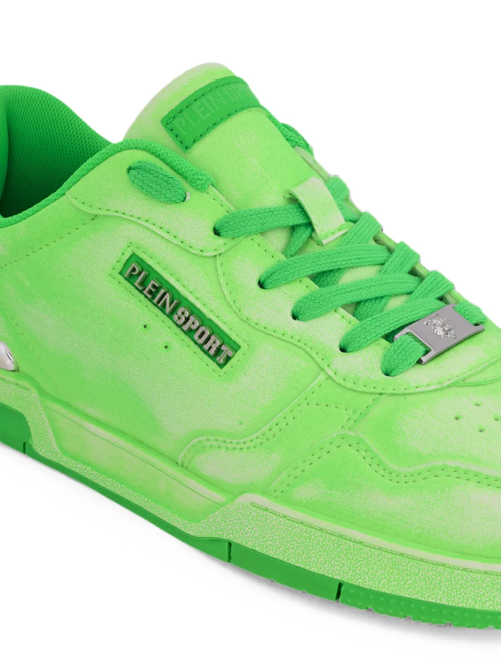 Plein Sport Viper II spray-effect sneakers Groen