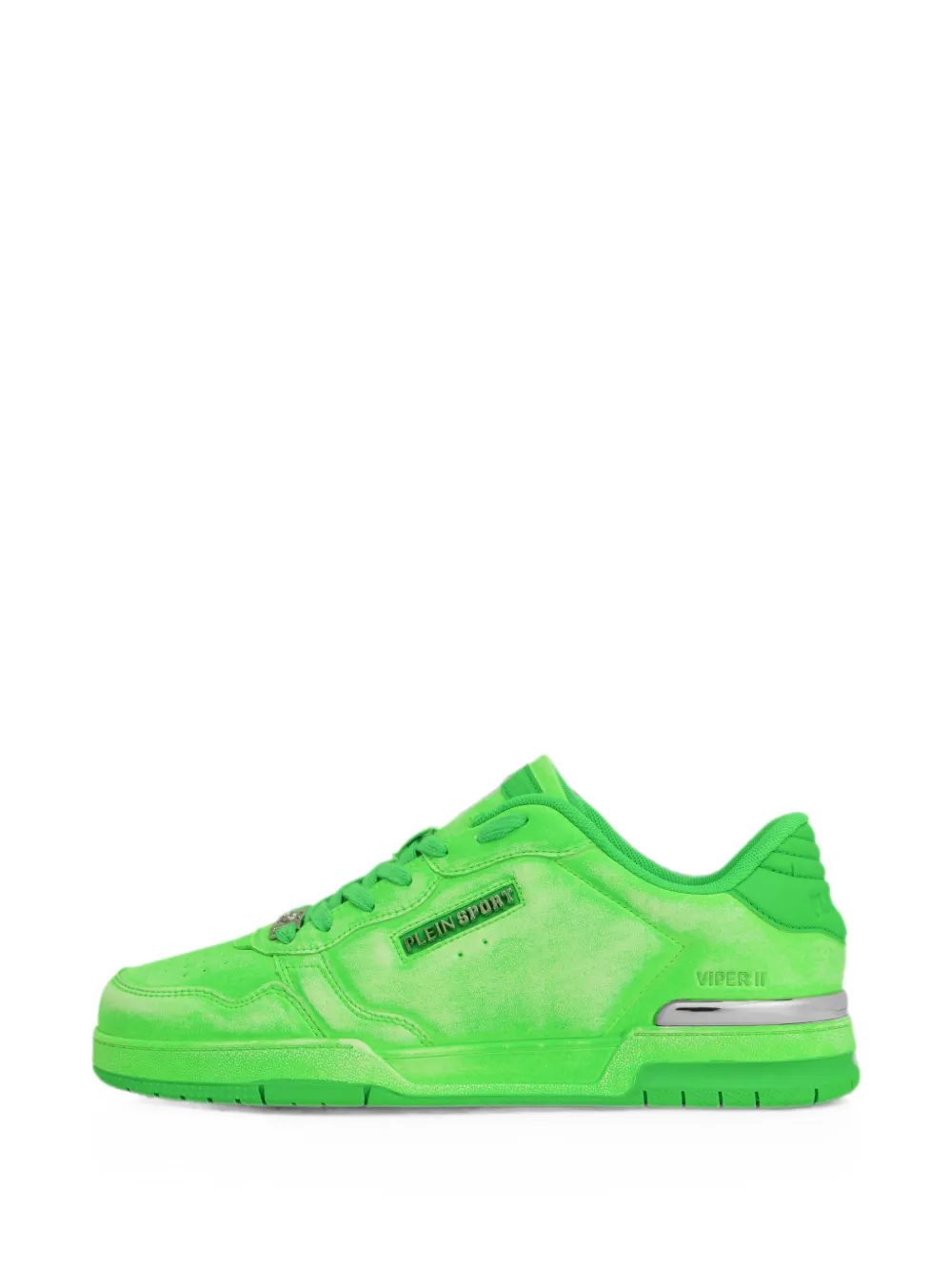 Plein Sport Viper II spray-effect sneakers Groen