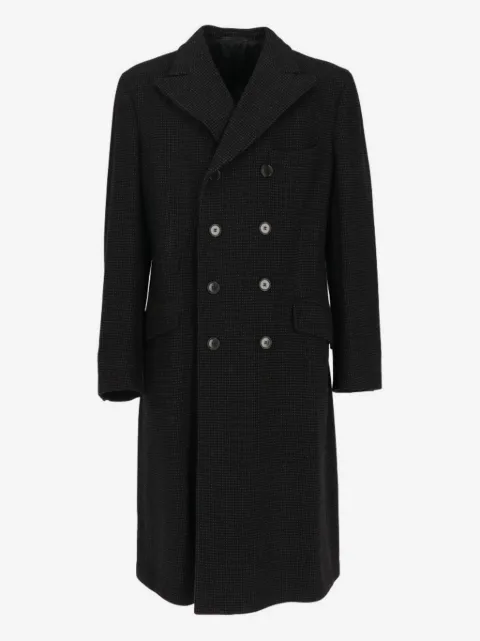 Romeo Gigli Pre-Owned 1990s double-breasted patterned coat
