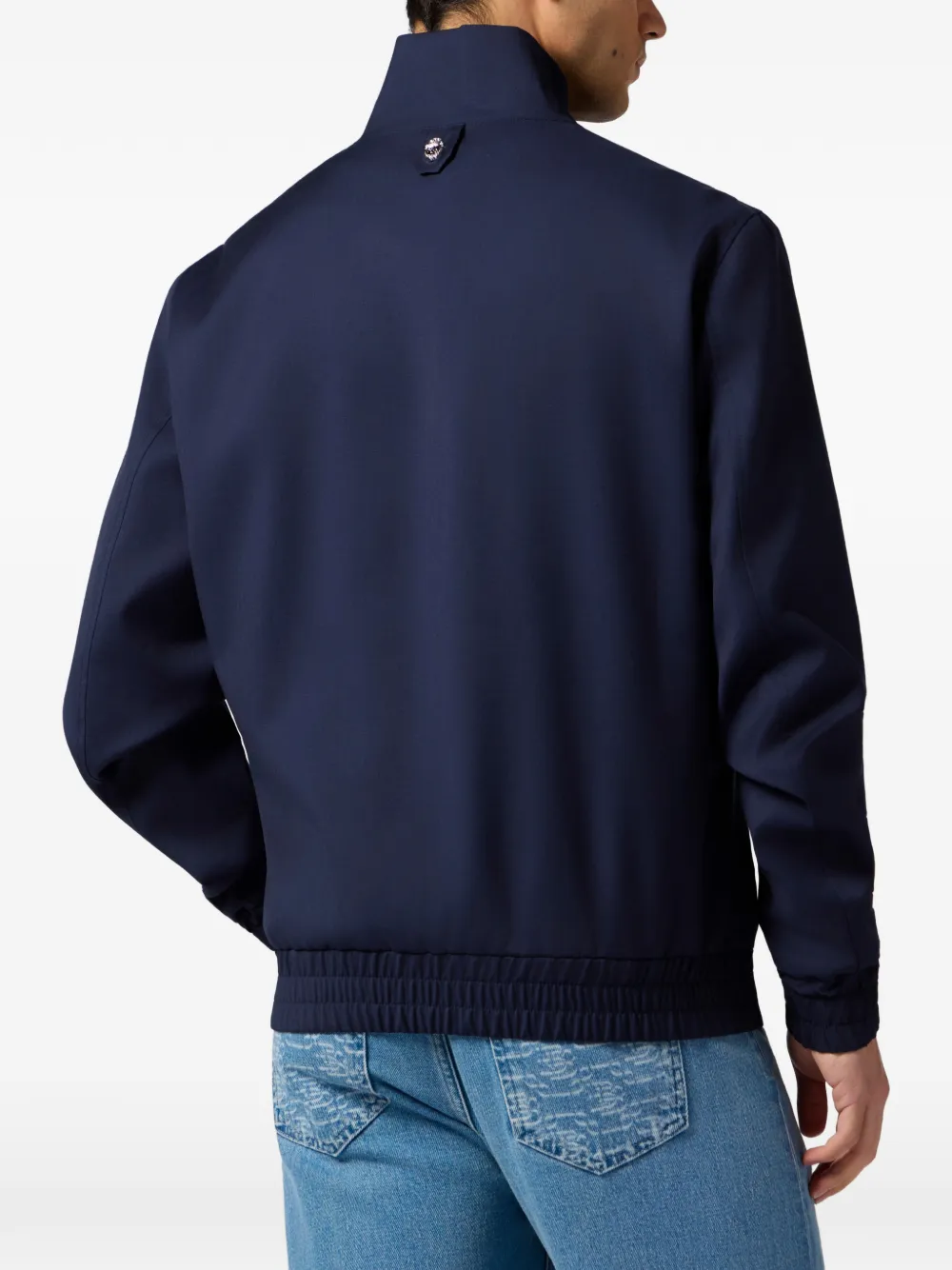 Billionaire Wollen jack met rits Blauw