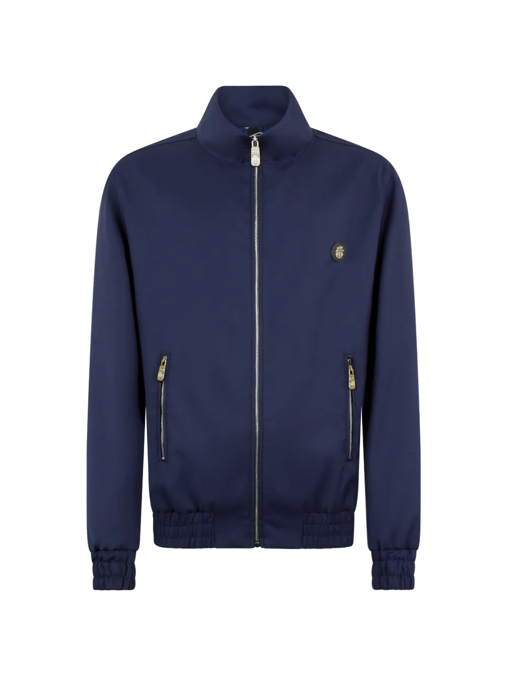Billionaire zip-up badge wool jacket