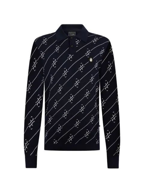 Billionaire long-sleeve buttoned polo shirt