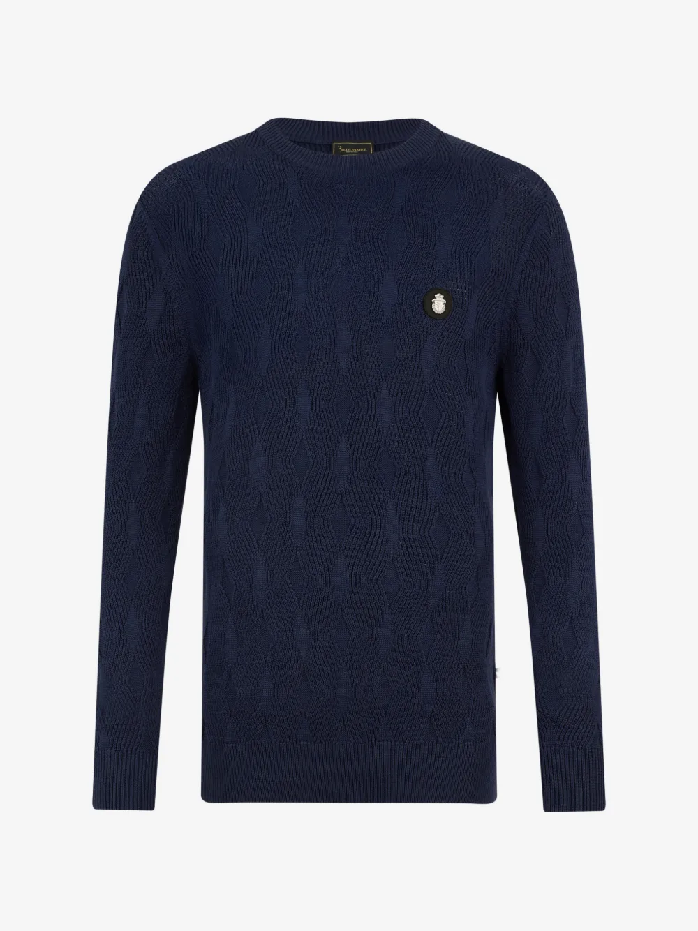 Billionaire braides roundneck pullover | Blue | Image 1