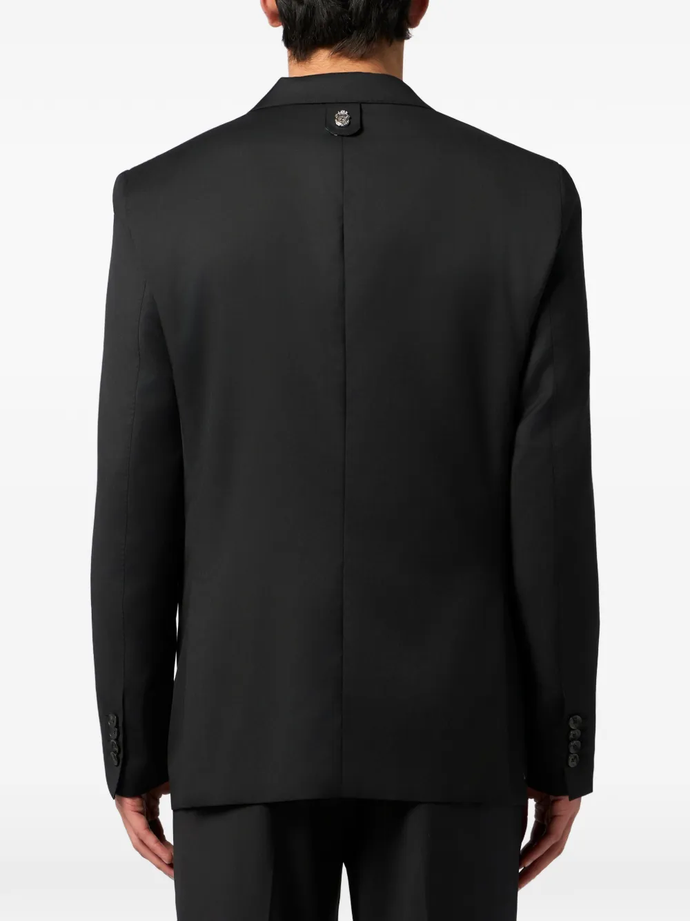 Billionaire Blazer met enkele rij knopen Zwart